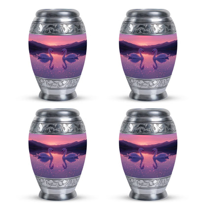 Pink Personalized Bird Cremation Urn for Human Ashes - 10-inch, 200 cu in - Yatskia