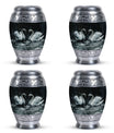 Double Swan Cremation Urns For Human Ashes - Memorial Urn for Mom and Dad