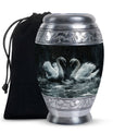 Double Swan Cremation Urns For Human Ashes - Memorial Urn for Mom and Dad