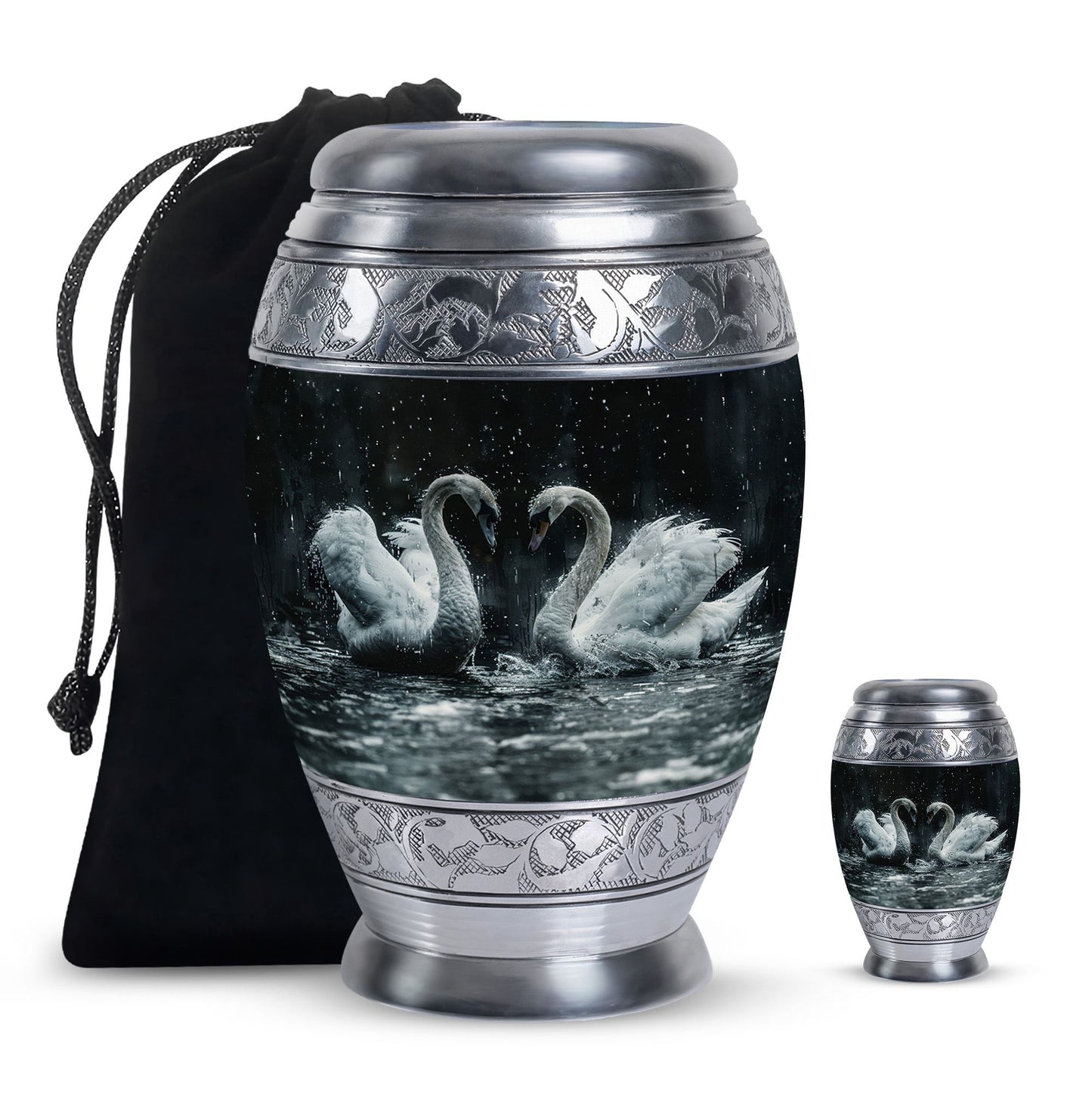 Personalized Bird Cremation Urn for Mom - 10-inch, 200 cu in - Yatskia
