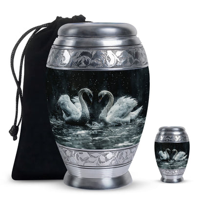 Personalized Bird Cremation Urn for Mom - 10-inch, 200 cu in - Yatskia