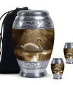 Golden Light Swan Cremation Urn for Human Ashes  - Memorial Urn for Adults