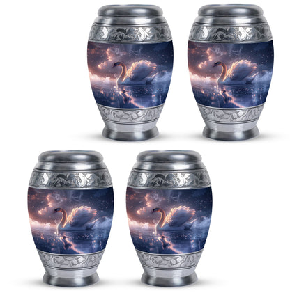 Personalized Swan Cremation Urn for Human Ashes - 10-inch, 200 cu in - Yatskia