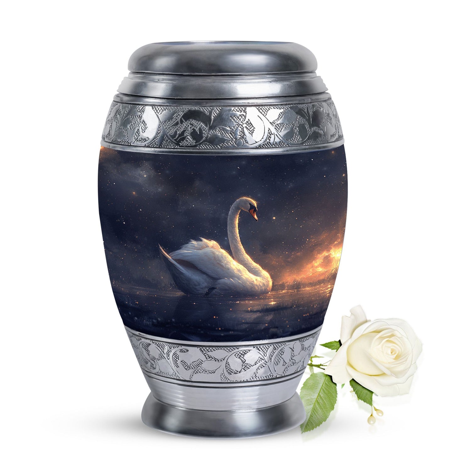 Personalized Bird Cremation Urn for Women - 10-inch, 200 cu in - Yatskia