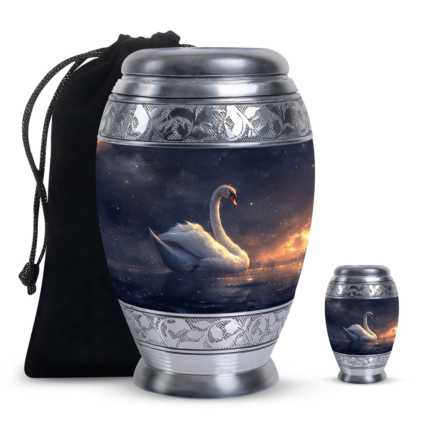 Personalized Bird Cremation Urn for Women - 10-inch, 200 cu in - Yatskia