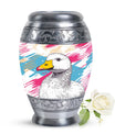 Pop Art Duck Splash - Swan Urns Funeral Large Cremation Urns
