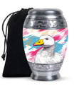Pop Art Duck Splash - Swan Urns Funeral Large Cremation Urns