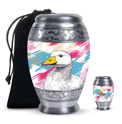Personalized Bird Cremation Urn for Human Ashes - 10-inch, 200 cu in - Yatskia