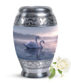 Dual Swan Cremation Urn For Human Ashes For Men and Women