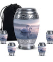 Dual Swan Cremation Urn For Human Ashes For Men and Women