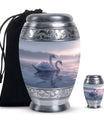 Dual Swan Cremation Urn For Human Ashes For Men and Women
