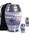 Dual Swan Cremation Urn For Human Ashes For Men and Women