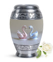 Duo Swan Keepsake Cremation Urn For Human Ashes - Mini Urns For Ashes