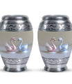 Duo Swan Keepsake Cremation Urn For Human Ashes - Mini Urns For Ashes