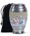 Duo Swan Keepsake Cremation Urn For Human Ashes - Mini Urns For Ashes