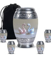 Duo Swan Keepsake Cremation Urn For Human Ashes - Mini Urns For Ashes