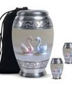 Duo Swan Keepsake Cremation Urn For Human Ashes - Mini Urns For Ashes