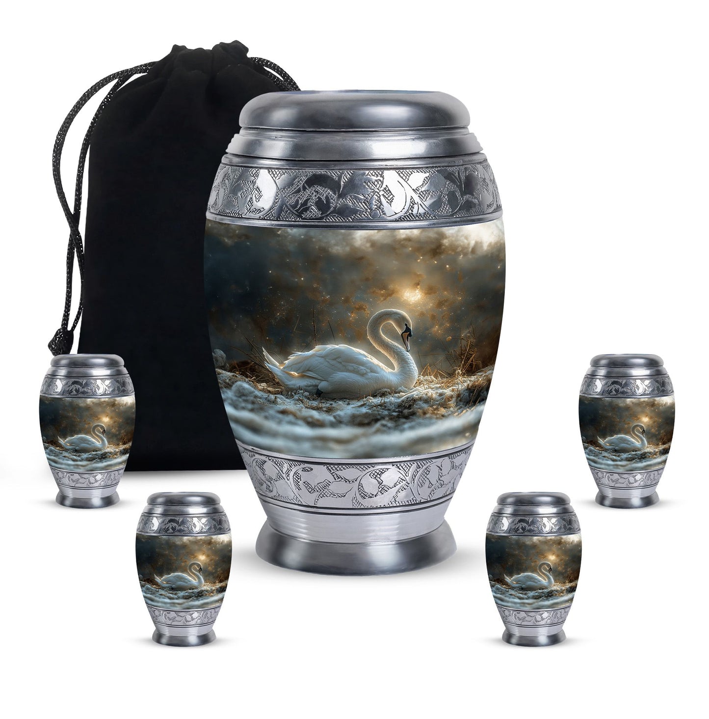 Personalized Bird Cremation Urn for Adults - 10-inch, 200 cu in - Yatskia