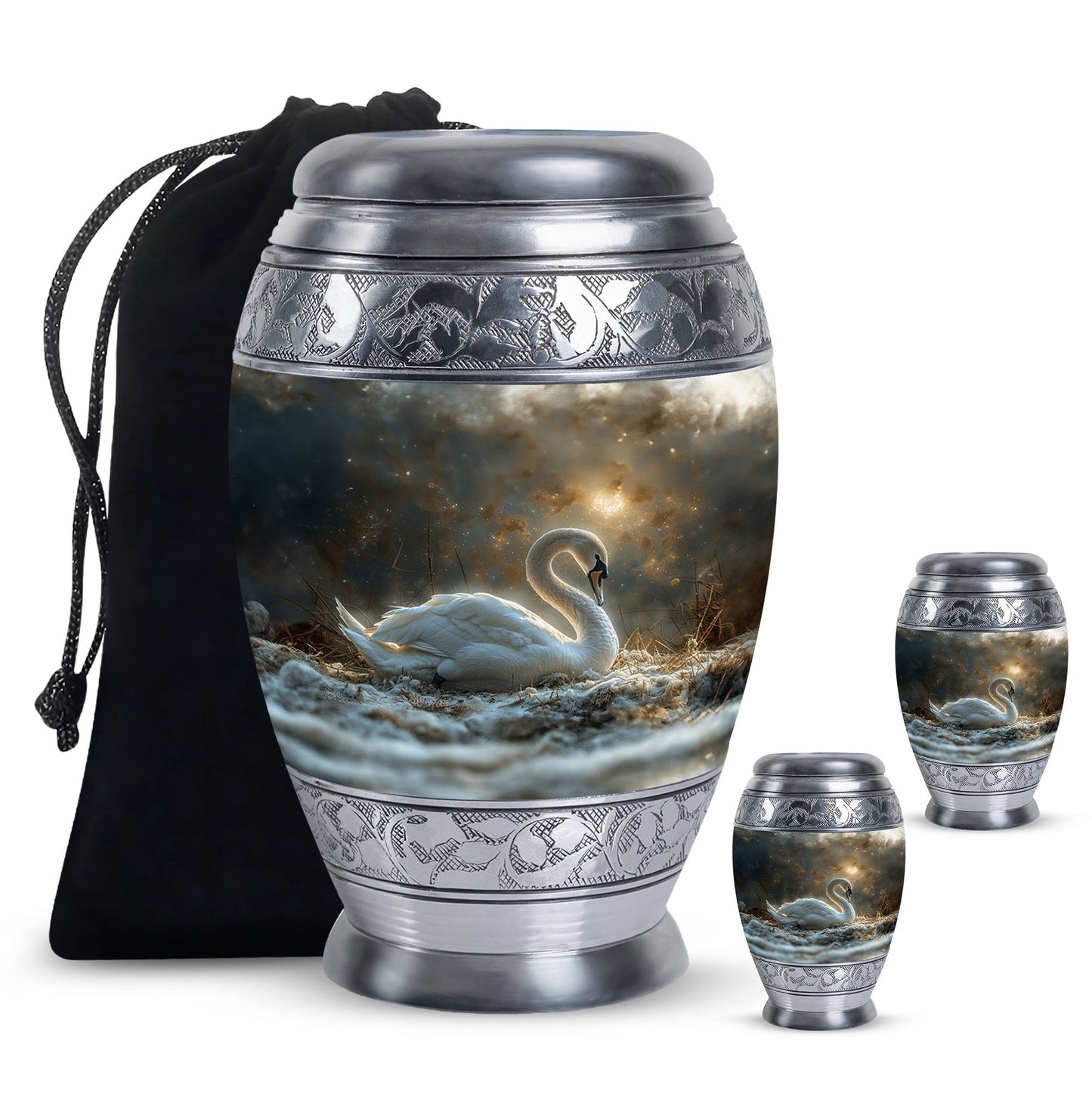 Personalized Bird Cremation Urn for Adults - 10-inch, 200 cu in - Yatskia