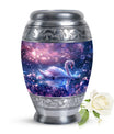 Purple Swan Cremation Urn for Human Ashes - Large Urns For Female & Male