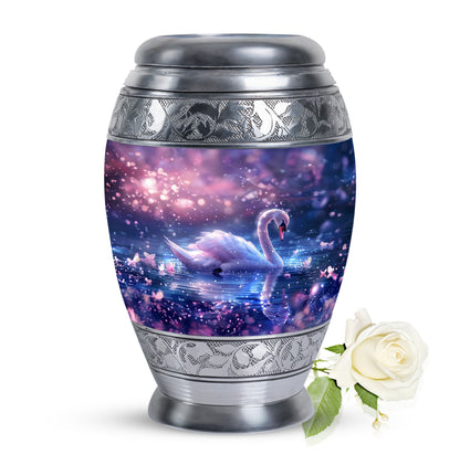 Purple Personalized Bird Cremation Urn for Human Ashes - 10-inch, 200 cu in - Yatskia