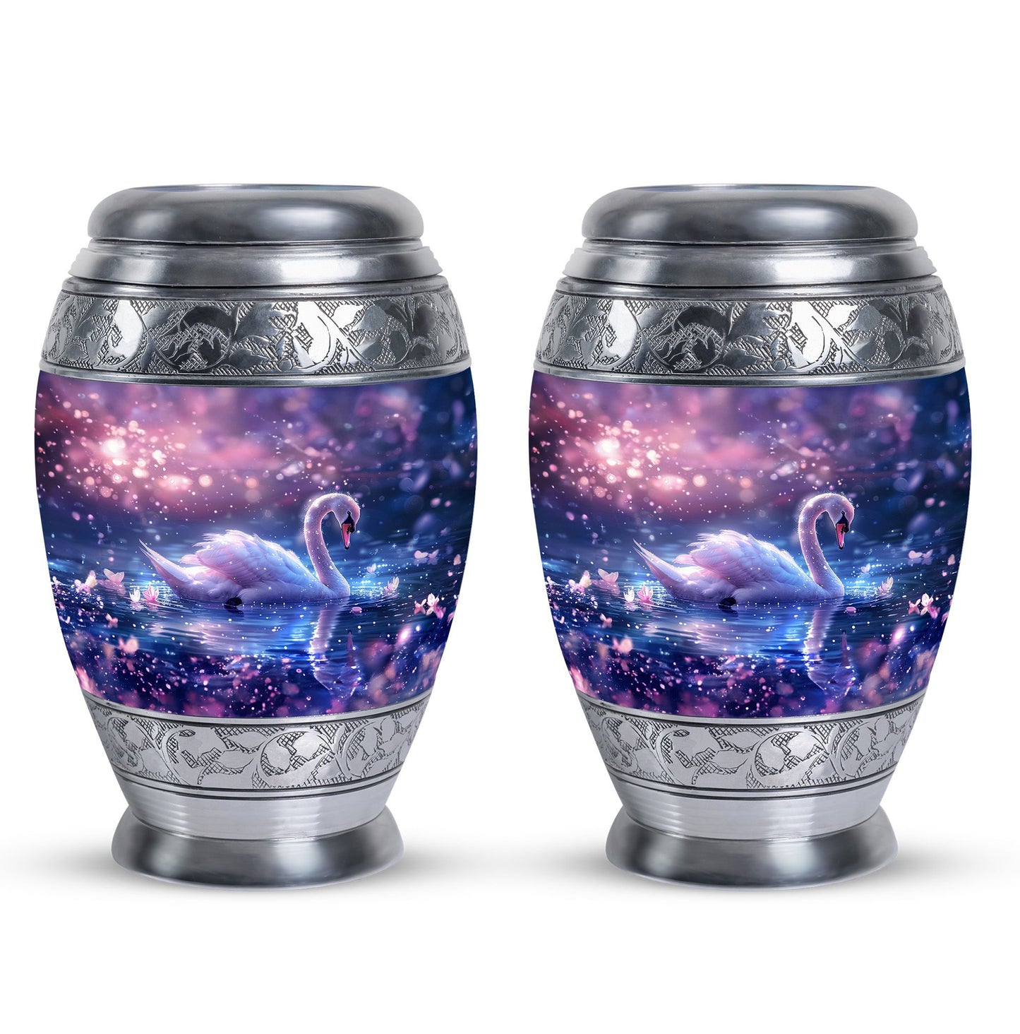 Purple Personalized Bird Cremation Urn for Human Ashes - 10-inch, 200 cu in - Yatskia