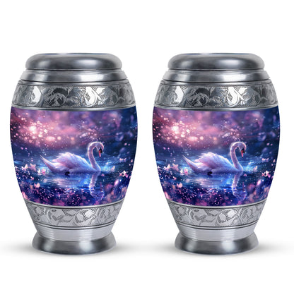 Purple Personalized Bird Cremation Urn for Human Ashes - 10-inch, 200 cu in - Yatskia