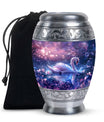 Purple Swan Cremation Urn for Human Ashes - Large Urns For Female & Male