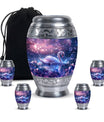 Purple Swan Cremation Urn for Human Ashes - Large Urns For Female & Male
