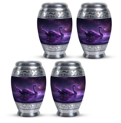 Purple Personalized Bird Cremation Urn for Human Ashes - 10-inch, 200 cu in - Yatskia