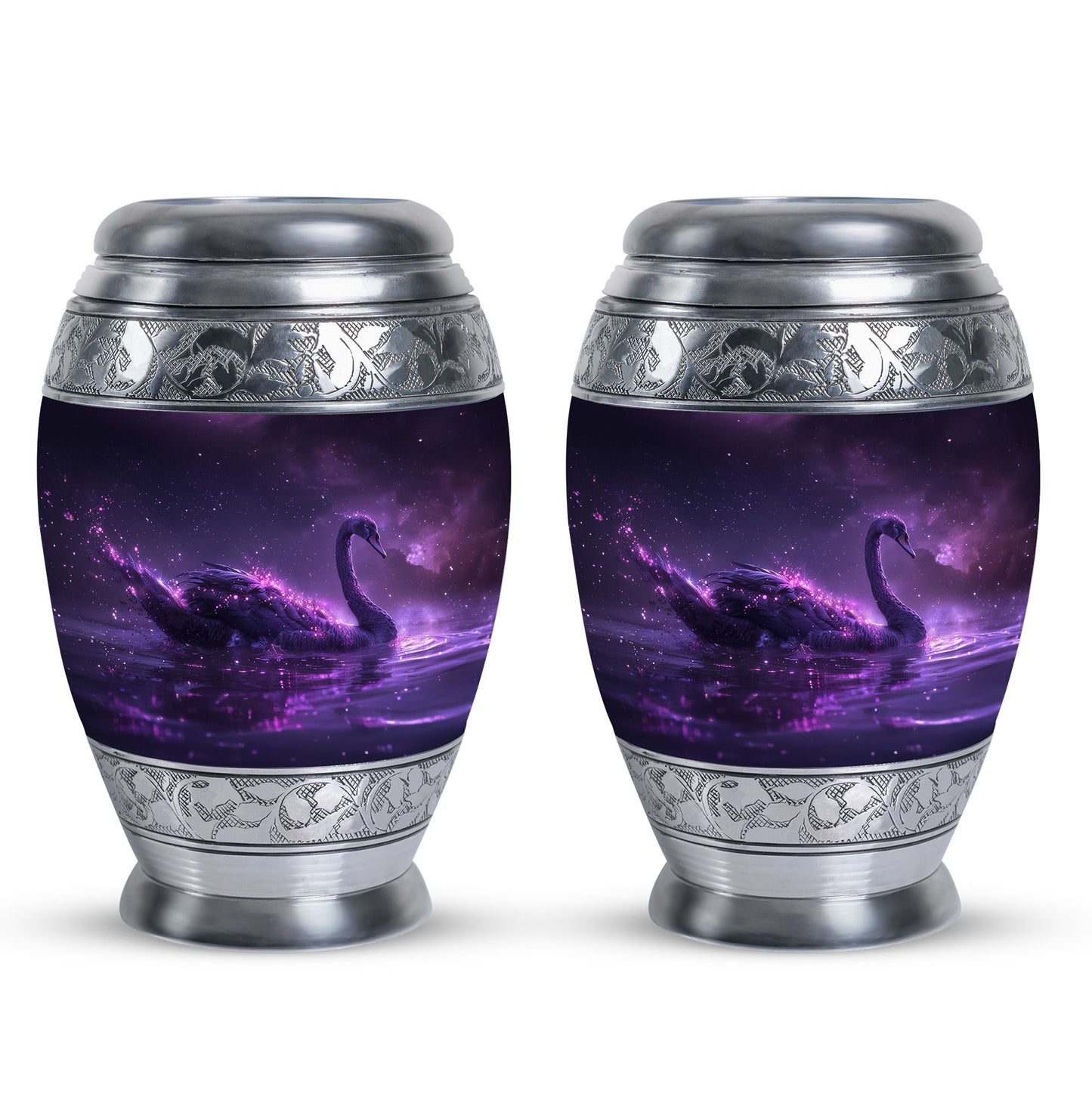Purple Personalized Bird Cremation Urn for Human Ashes - 10-inch, 200 cu in - Yatskia