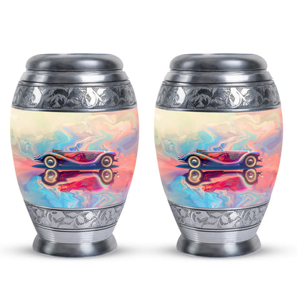 Personalized Car Cremation Urn for Human Ashes - 10-inch, 200 cu in - Yatskia