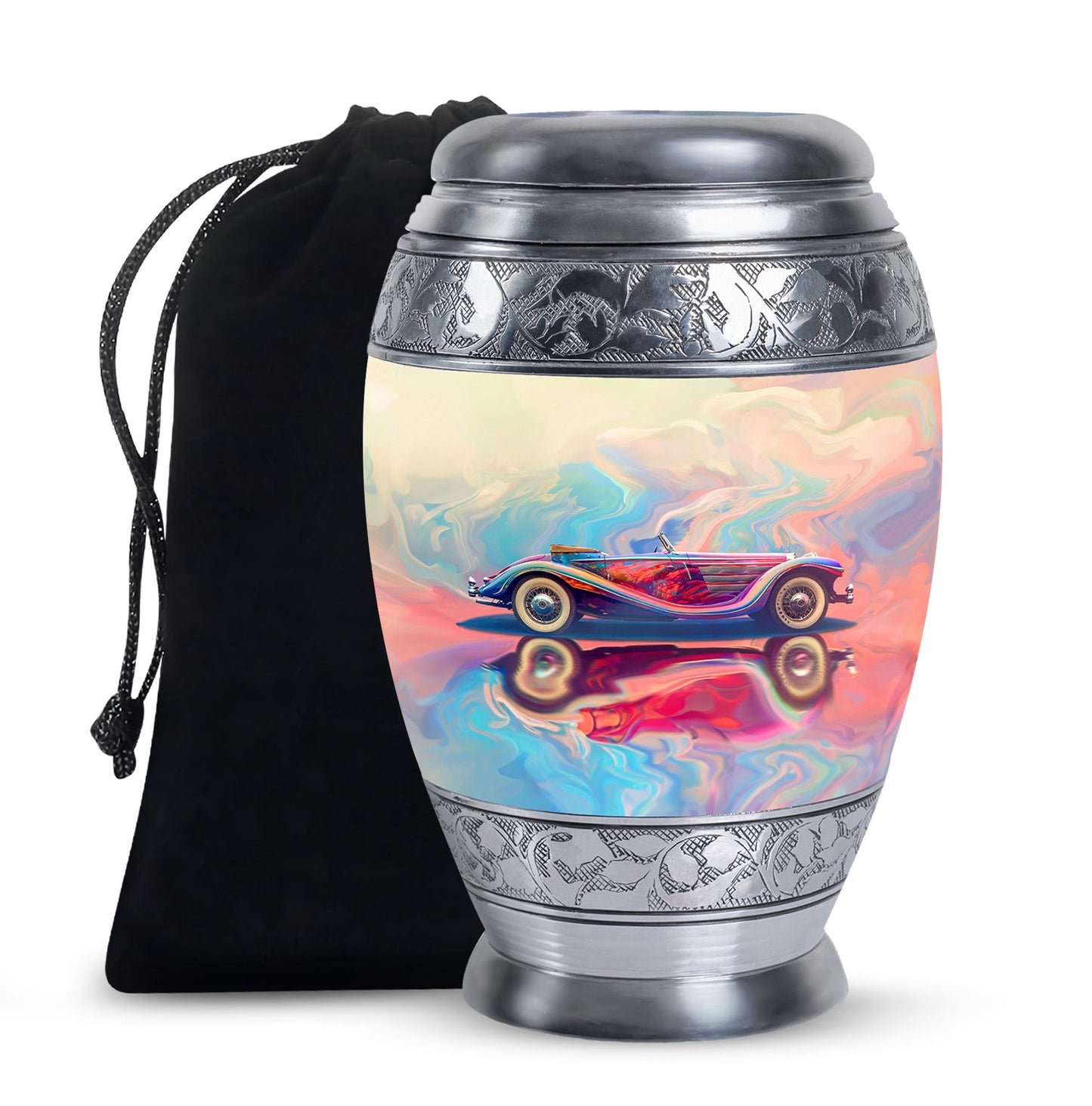 Personalized Car Cremation Urn for Human Ashes - 10-inch, 200 cu in - Yatskia