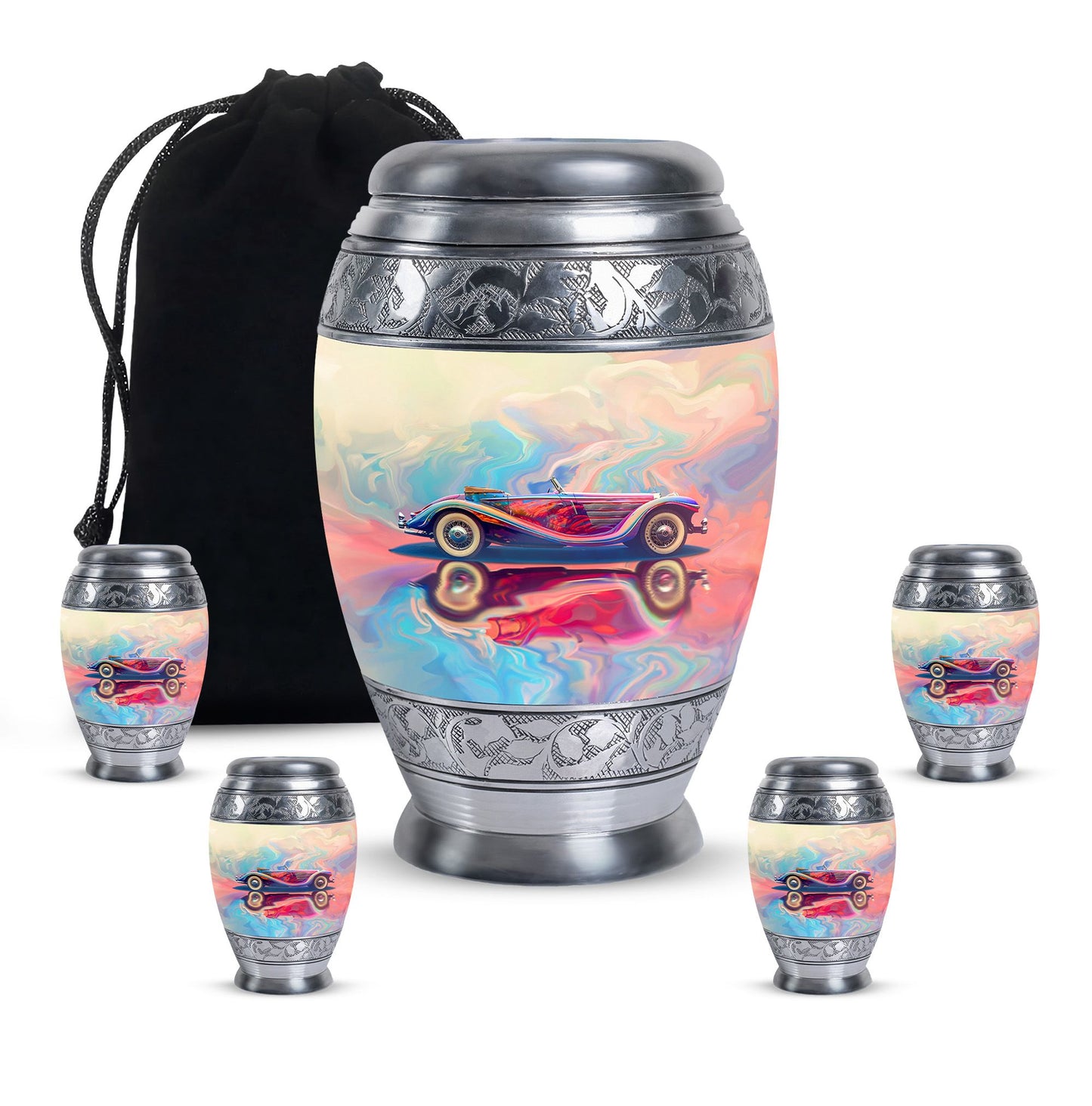 Personalized Car Cremation Urn for Human Ashes - 10-inch, 200 cu in - Yatskia