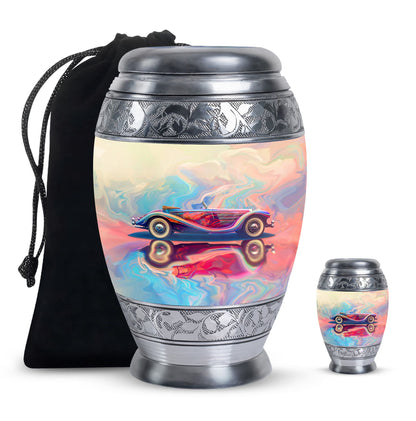 Personalized Car Cremation Urn for Human Ashes - 10-inch, 200 cu in - Yatskia