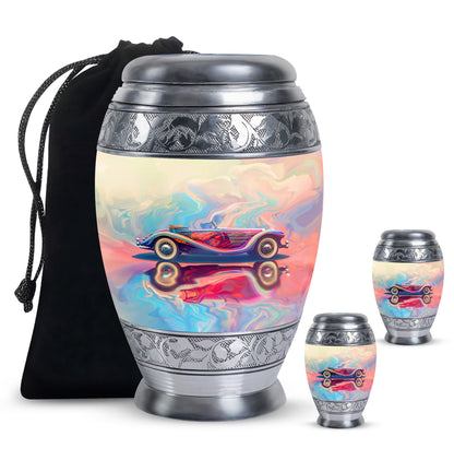 Personalized Car Cremation Urn for Human Ashes - 10-inch, 200 cu in - Yatskia