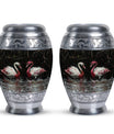 Swan Pair Cremation Urns For Human Ashes - Funeral Urns For Adult