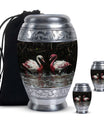 Swan Pair Cremation Urns For Human Ashes - Funeral Urns For Adult