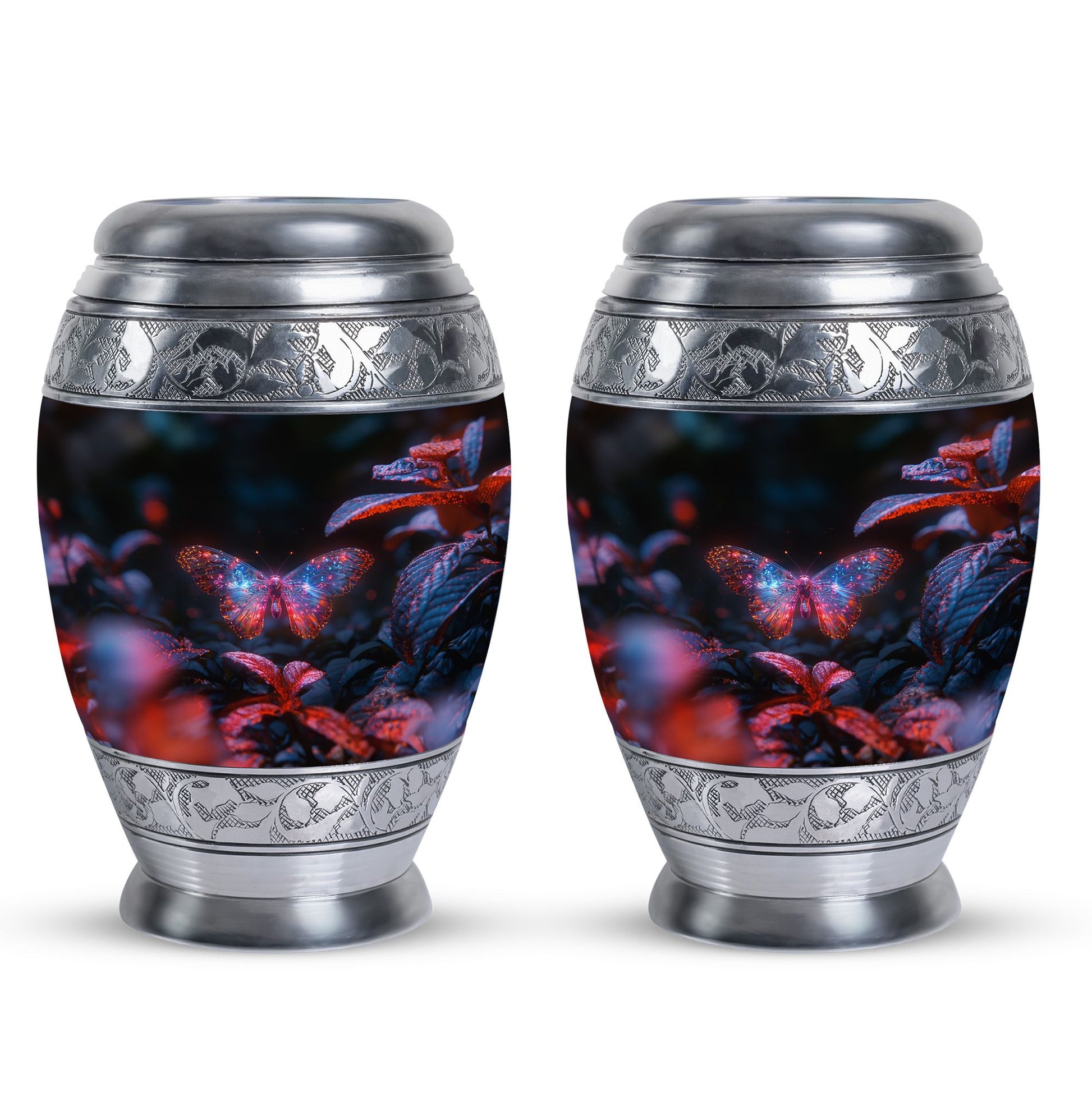 Glow Butterfly Cremation Urns For Human Ashes - Memorial Urn for Adults