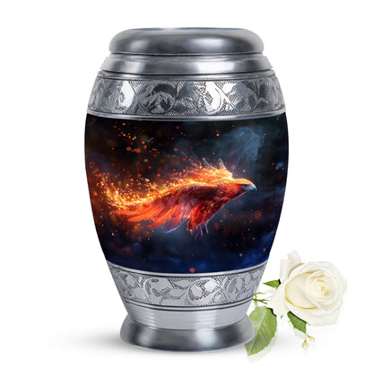 Personalized Eagle Cremation Urn for Men - 10-inch, 200 cu in - Yatskia