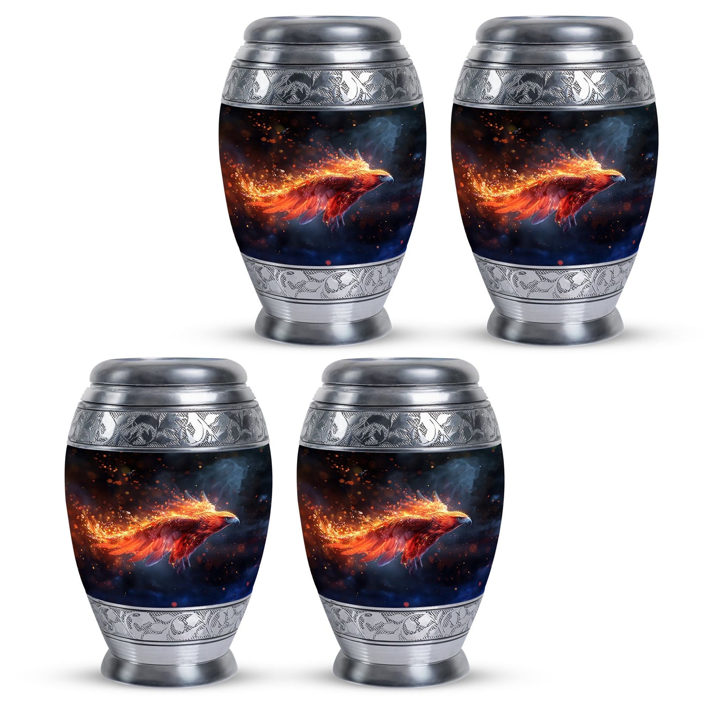 Personalized Eagle Cremation Urn for Men - 10-inch, 200 cu in - Yatskia