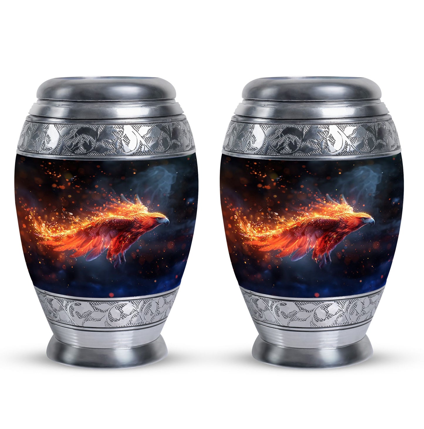 Personalized Eagle Cremation Urn for Men - 10-inch, 200 cu in - Yatskia