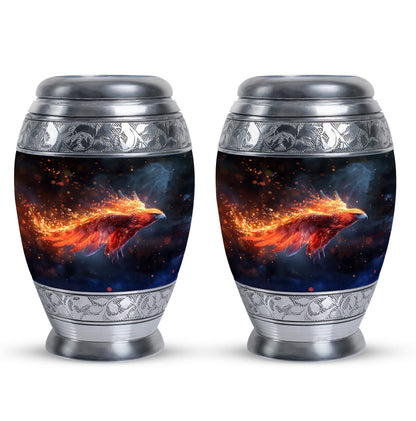 Personalized Eagle Cremation Urn for Men - 10-inch, 200 cu in - Yatskia