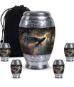 Black Raven Funeral Urn for Human Ashes - Cremations Urns For Adults