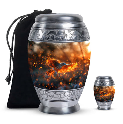 Personalized Bird Keepsake Urn for Human Ashes - 10-inch, 200 cu in - Yatskia