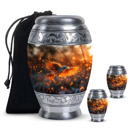 Personalized Bird Keepsake Urn for Human Ashes - 10-inch, 200 cu in - Yatskia