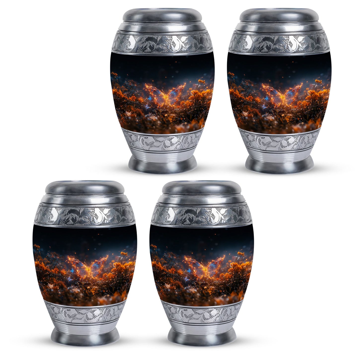 Personalized Butterfly Cremation Urn for Mom - 10-inch, 200 cu in - Yatskia