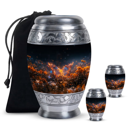 Personalized Butterfly Cremation Urn for Mom - 10-inch, 200 cu in - Yatskia