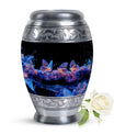 Neon Butterfly Nebula Black Urns - Butterfly Urns For Memorial