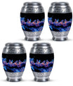 Neon Butterfly Nebula Black Urns - Butterfly Urns For Memorial